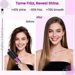 YTCHYYSK Upgraded Large Round Volumizing Brush Attachment for 3.3in, Rose