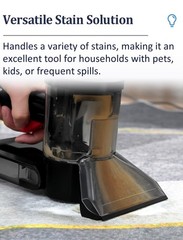 Sub Surface Carpet Extraction Vacuum Attachments for 3.2mm, 3.5mm, Black
