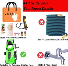 X-887 High Pressure Washer Gun with Foam Cannon 2 Adapter 13.78 inches