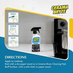 Cerama Bryte Daily Cooktop Cleaner, 16 oz & 32 Fl Oz (Pack of 1), 4 Piece Set