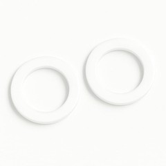 12pcs 1-Inch Silicone Gasket Set – Flat Sealing Washers and 1 inch, White
