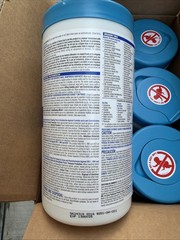 Clorox Healthcare Bleach Germicidal Disinfecting Wipes Unscented, 6/LOT