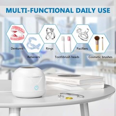 Ultrasonic Retainer Cleaner Machine 45kHz 200ml Portable Ultra Sonic Retainer…