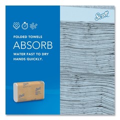 Scott 01804 9.2 in. x 9.4 in. Essential Multi-Fold Towels – White (4000/CT) New