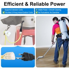 Dreyoo 2 Pack 100641 Power Cord Parts Compatible with ProTeam Backpack Black