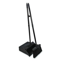 Carlisle Duo-Pan Upright Dust Pan and Broom, 11.8 x 36, 24.5″ Handle, Plastic