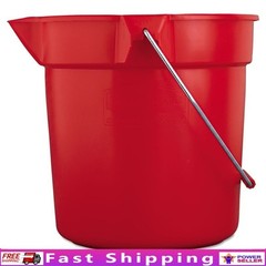 Heavy Duty Utility Pail W/ Bail Handle & Wide Pour Spout Commercial Use