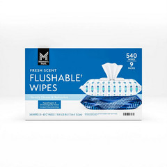 Member’s Mark Flushable Wipes Fresh Scent 540 Count Soft & Gentle Pack