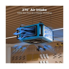 ALORAIR Hanging 270° Intake Air Filtration Systems Woodworking Remote Contr