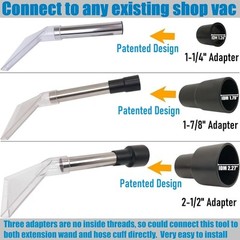 Happy Tree Universal Fit All Shop Vacs with 2-1/2″ and 1-7/8″ Large
