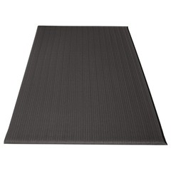 Crown FL2436BK 24″ x 36″ Ribbed Vinyl Anti-Fatigue Mat – Black New