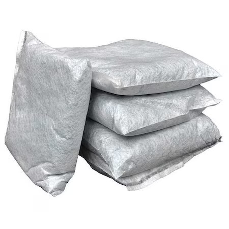 Spilfyter G-61 Sorbent Pillow, 10 Gal, 10 In X 10 In, Universal, Gray, 20 Pk