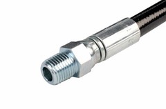 Schieffer 4800 PSI 1/8″ x 100′ Thermoplastic Sewer Jetter Hose MPT 1/4 1/8 Solid