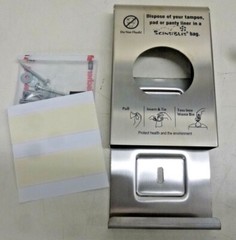 New HOSPECO Sanitary Napkin Disposal Bag Dispenser, Utility, Wall-Mounted, SDSS
