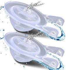 2Pcs 3Inch Toilet Flapper Replacement Kit for 99-827 Flap Parts Clear