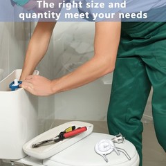 2Pcs 3Inch Toilet Flapper Replacement Kit for 99-827 Flap Parts Clear