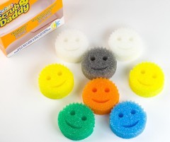 Scrub Daddy 8 Sponge Set, Colors, Scratch-Free Sponges for Dishes & Orange