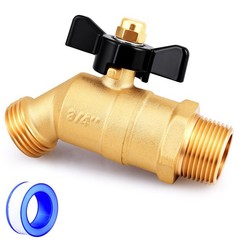 UNWAVER Garden Hose Full Flow Faucets Heavy 3/4 inlet Butterfly Handle 1PCS