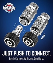 McKillans® 2025 Automatic M22-14mm Pressure Washer Quick Connects