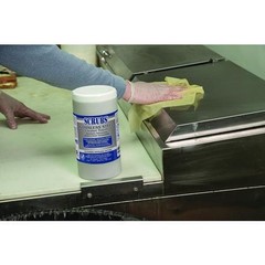 SCRUBS Stainless Steel Cleaner Towel, 1-Ply, 9.75×10.5, Lemon Scent, 30/Canister