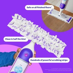 Swiffer PowerMop Multi-Surface Mopping Pad Refills, 11 Count, White/Purple