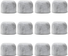 Pack of 12 Replacement Charcoal Water Filters for All Cuisinart and Braun Coffee