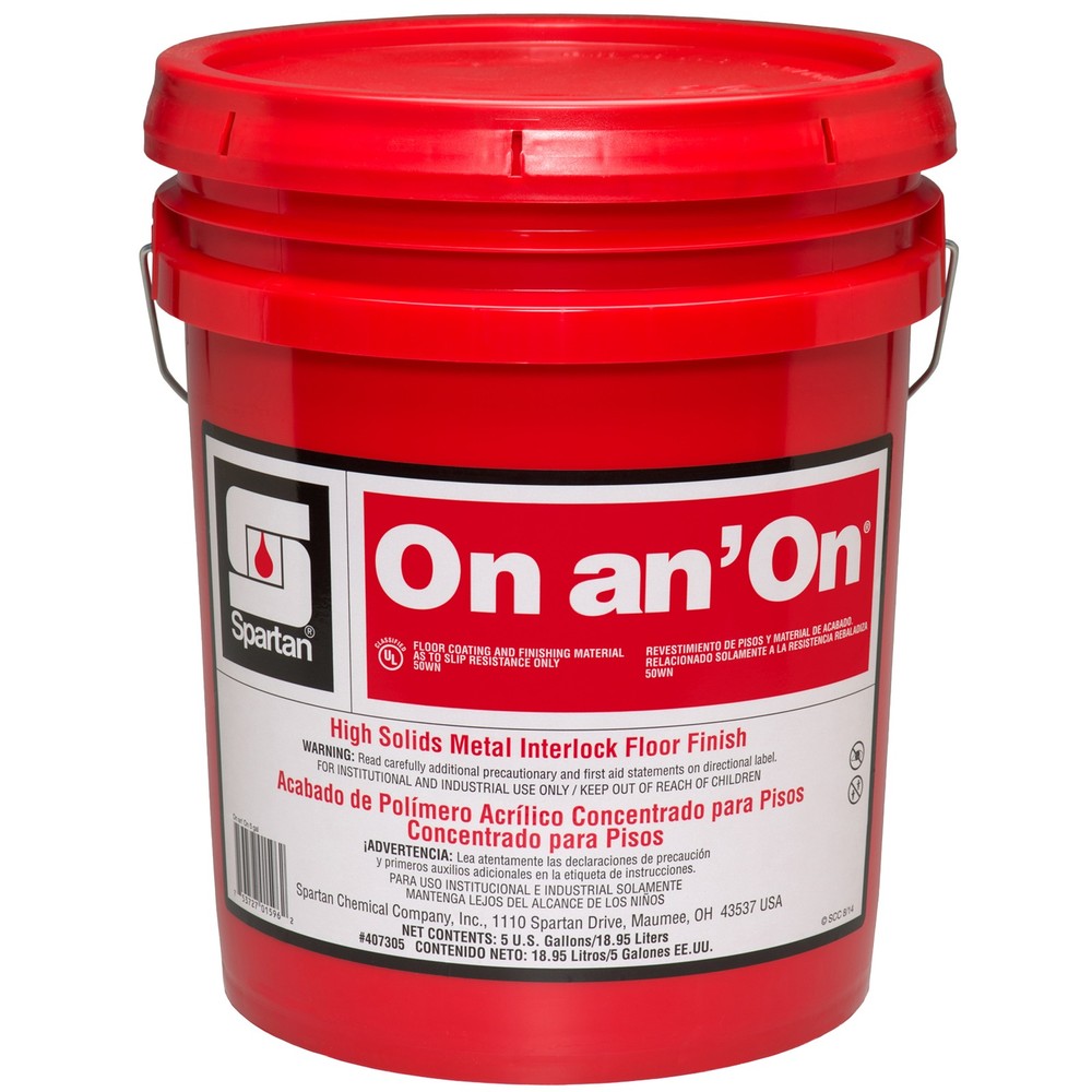 5 Gallons Spartan On an’ On Floor Finish