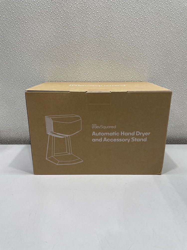 RevSquared Automatic Hand Dryer And Accessory Stand, White HD350