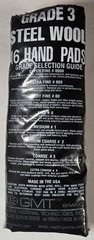 GMT 117006 Steel Wool Hand Pads Grade 3 (Coarse) – 3 packs of 16 pads each