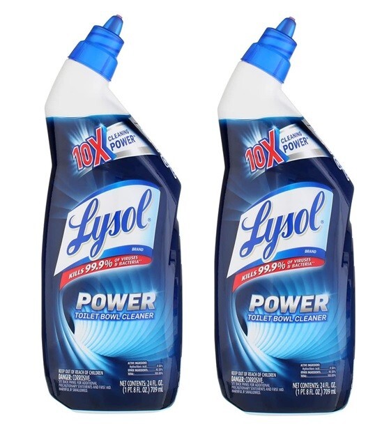 Lysol Power Toilet Bowl Cleaner 24 Oz 2-Pack 48 Oz