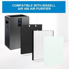 2 Sets Replacement Air400 Filter for Bissell Air400 air purifier, HEPA Activa…
