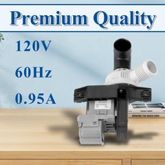 [Upgraded]W10536347 Washer Drain Pump Assembly, Exact for Whirl.pool Black