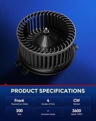 Kax 700330 Ac Blower Motor For Silverado 1500 2014-2018Sierra 1500
