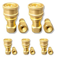 5 Sets Carpet Cleaning Brass 1/4″ Quick Disconnect for Wand Hoses USA Shipping