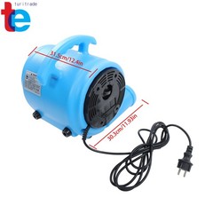 1/2 HP 2800 CFM Air Mover Carpet Dryer Floor Fan Cooling Fan 3-Speed Settings