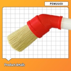Lube Brush Applicator Swab (4-Pack), 11″ Plastic Handle and 45° Angled Design f
