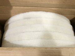 3M 4100 White Super Polish Pads 1” 5pk New Tennant Floor Rotary Cleaning Machine