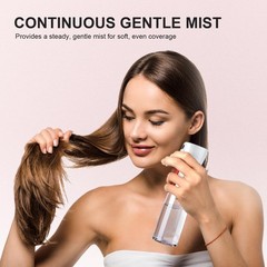 Bepkac Continuous Spray Bottle for Hair – Fine Mist 6.1 Ounces, White & Peach