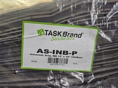 (QTY 100) TaskBrand AS-INB-P 15In x 18in Universal Sorbent Pad, Melt Blown -Gray
