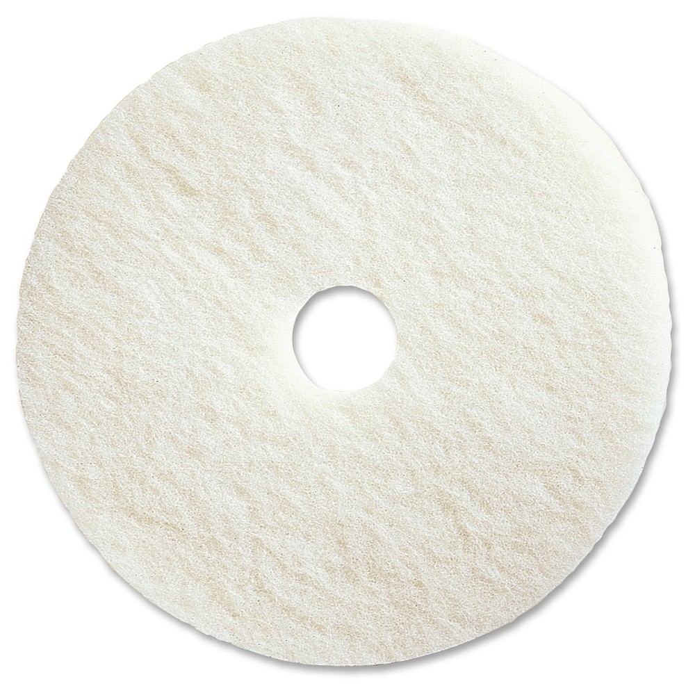 Genuine Joe 20″ White Polishing Floor Pad – 5/carton – Fiber – White (gjo-90520)