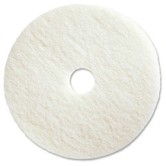 Genuine Joe 20″ White Polishing Floor Pad – 5/carton – Fiber – White (gjo-90520)