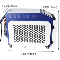 Continuous Wave Large Wide Handheld RECI Laser Cleaner Rust Remover w 5m Cable