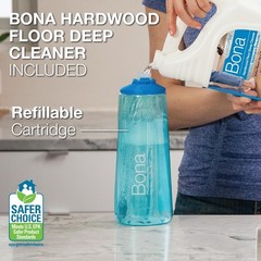 Bona PowerPlus Premium Motion Spray Mop for Hardwood Mop, Blue