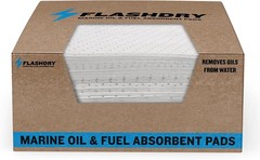 FLASH DRY Marine Oil & Fuel Absorbent Pads Spill Clean Up