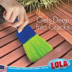 LOLA Whisk Broom, Hand Brush, 2 Pack, Durable Bristles, Whisks 2 Green
