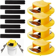 4-PACK Bucket Lid Mouse Rat Trap Bucket Mousetrap Catcher US FAST SHIPPING