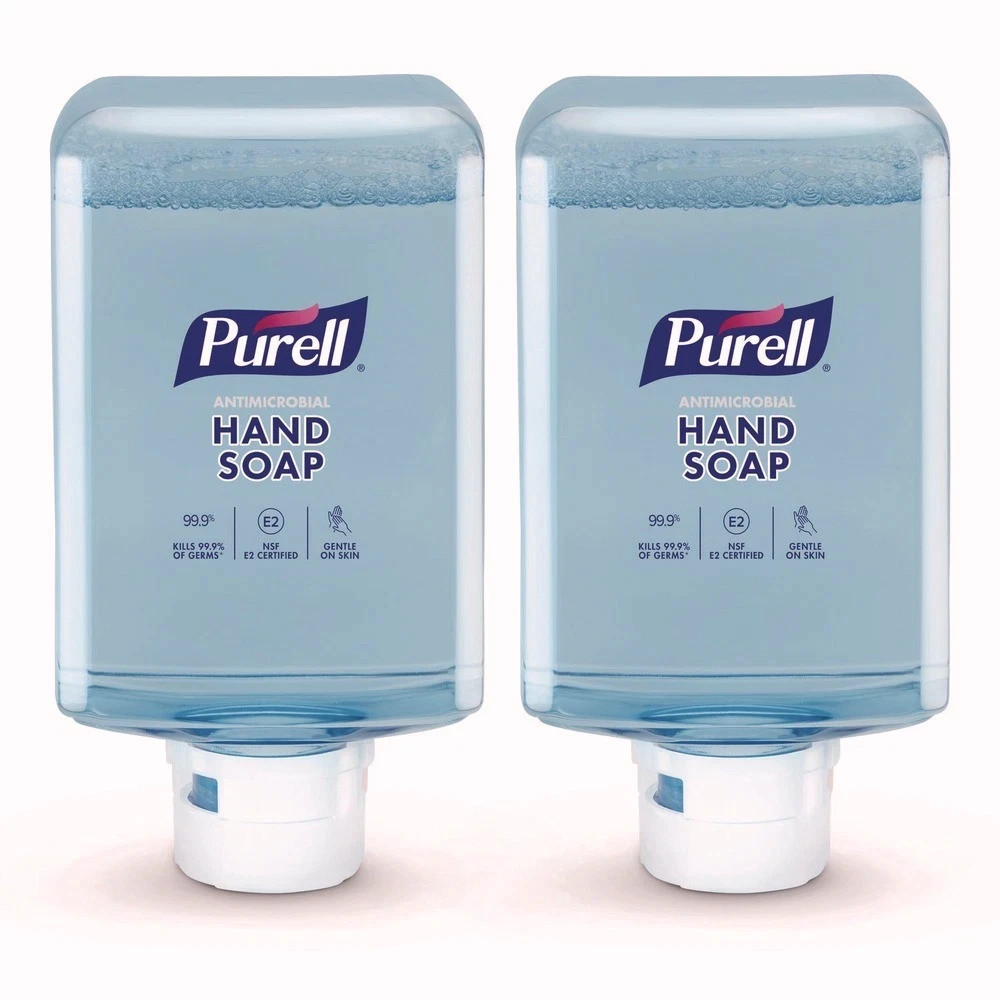 PURELL 838302CT 1,200 mL Antimicrobial Hand Soap – Fragrance-Free (2/Carton) New