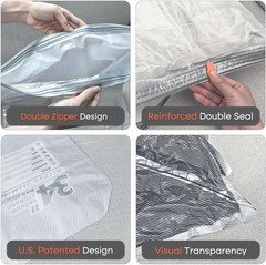 18 Pack Vacuum Storage Bags Set with Rechargeable Wireless Pump
