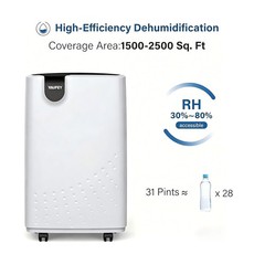 Yaufey 2500 Sq. Ft Dehumidifier for Home and Basements with Aut… FAST USA SHIP