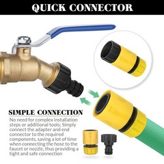 IBC Tote Hose Adapter 275-330 Gallon Water Tank High Flow Valve